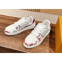 Louis Vuitton LV Trainer Men Sneakers white/red 2024