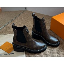 Louis Vuitton Brown Monogram Canvas Beaubourg Ankle Boots 2024