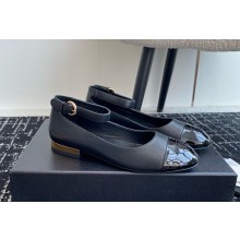 Chanel 24C Mary Jane / Ballet Shoes leather black 2024
