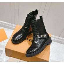 LOUIS VUITTON Citizen paint finish leather flat boots 01 2024