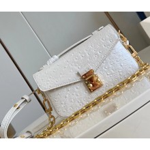 LOUIS VUITTON  POCHETTE MÉTIS EAST WEST white M85902 2024