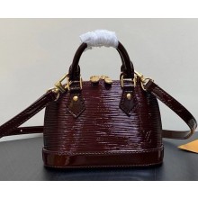 LOUIS VUITTON nano alma handbag wine red M81954 2024