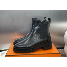 HERMES Findlay Chelsea Boot Women's Black  heel 4.5cm  2024
