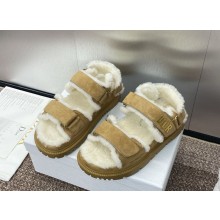 Dior Dioract Sandal Beige Suede Goatskin 2024