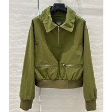Prada cotton jacket green 2025