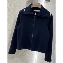 DIOR women's knitted cardigan dark blue 2025