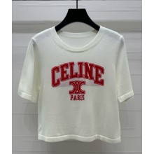 CELINE t-shirt in cotton jersey white 2025