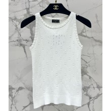 Chanel cotton white tank 2025