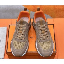 Hermes Jimmy sneaker mesh and suede goatskin 10 2025