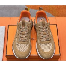 Hermes Jimmy sneaker mesh and suede goatskin 08 2025