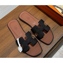 Hermes Oran sandal in denim 10 2025