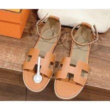 Hermes Santorini sandal in calfskin 10 2025