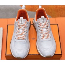 Hermes Jimmy sneaker in technical canvas and suede goatskin 05 2025