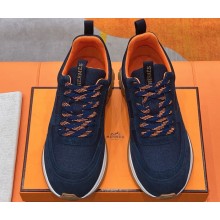 Hermes Jimmy sneaker in technical canvas and suede goatskin 06 2025