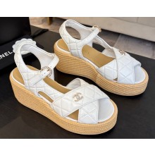 Chanel heel 12cm Platform 4cm leather with CC logo sandals 09 2025 