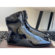 Alaïa Sneaker faux patent leather ankle boots black 2025