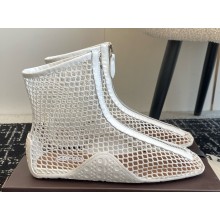Alaïa mesh ankle boots white 2025