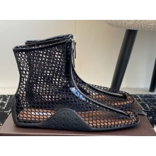 Alaïa mesh ankle boots black 2025