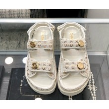 Chanel knit CC Logo Beach sandals 02 2025