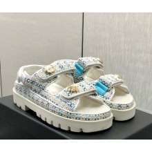 Chanel knit CC Logo Beach sandals 03 2025