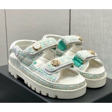 Chanel knit CC Logo Beach sandals 05 2025