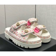 Chanel knit CC Logo Beach mule 01 2025