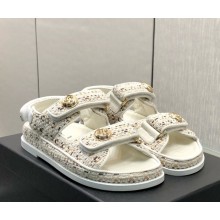Chanel knit CC Logo Beach sandals 06 2025