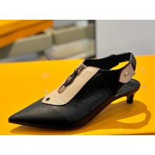 Louis Vuitton 1AD382 Allure Slingback Pump Black Calf leather heel 4.5cm 2025