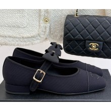 Chanel Cotton with bow Mary Janes black 2025