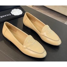 Chanel lambskin double C loafer beige 2025