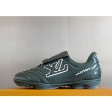 Louis Vuitton women/men 1AHDPS LV Footprint Soccer Sneaker green Plain calf leather 2025