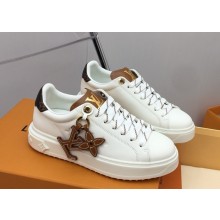 Louis Vuitton 1ABB4K Time Out Sneaker Ecru Beige Mix of materials 2025