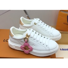 Louis Vuitton 1AGUWQ Time Out Sneaker White Plain calf leather 2025