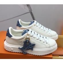 Louis Vuitton 1ABB4P Time Out Sneaker White Plain calf leather 2025