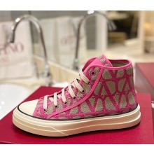Valentino women/men V Logo High Top Sneaker Canvas Uppers 04 2025