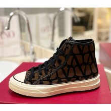 Valentino women/men V Logo High Top Sneaker Canvas Uppers 06 2025