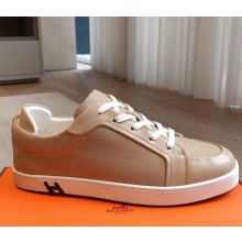 Hermes women/men Kid sneaker in H canvas, calfskin and suede goatskin 04 2025