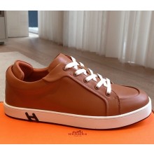 Hermes women/men Kid sneaker in calfskin and suede goatskin 01 2025