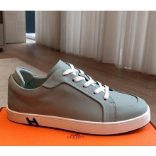 Hermes women/men Kid sneaker in calfskin and suede goatskin 03 2025