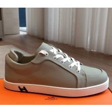 Hermes women/men Kid sneaker in calfskin and suede goatskin 04 2025