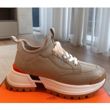 Hermes men's Jumpy sneaker in technical jersey and calfskin 02 2025