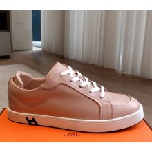 Hermes women/men Kid sneaker in calfskin and suede goatskin 06 2025