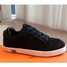 Hermes women/men Kid sneaker in suede goatskin 05 2025