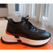 Hermes men's Jumpy sneaker in technical jersey and calfskin 03 2025