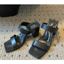 ALEXANDER WANG Mila Leather Sandals black 2025