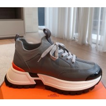 Hermes men's Jumpy sneaker in technical jersey and calfskin 08 2025