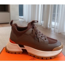 Hermes men's Jumpy sneaker in technical jersey and calfskin 09 2025
