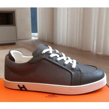 Hermes women/men Kid sneaker in H canvas, calfskin and suede goatskin 02 2025