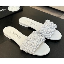 Chanel flat Camellia Slipper white 2025
