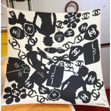 Chanel square silk scarf 90x90cm 05 2025